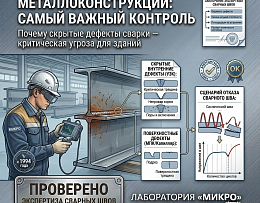 Экспертиза сварных швов металлоконструкций: почему это самый важный вид контроля несущих конструкций!
