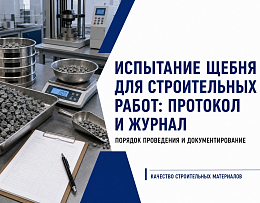 Испытание щебня для строительных работ: от отходов производства до готового протокола!