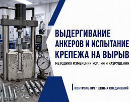 Выдергивание анкеров: как проверяют самый распространённый вид строительного крепежа!