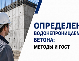 Определение водонепроницаемости бетона: какие методы применяются и что говорит ГОСТ!